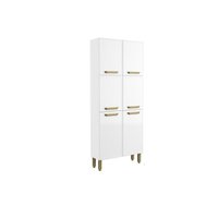 Paneleiro de Cozinha Modulado Bella c/ 6 Portas 80cm Branco - Bertolini