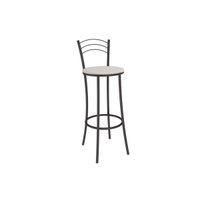 Banqueta Sala de Jantar Petra 1B700PRF Aço 1 Un Preto/ano Branco - Kappesberg