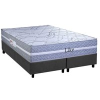 Cama Box King: Colchão Molas Ensacadas Paropas Like + Base CRC Suede Gray (193x203)