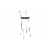 Banqueta Sala de Jantar Petra 1B700BR Aço 1 Un Branco/Corano Preto - Kappesberg