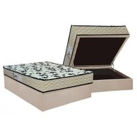 Cama Box Baú Casal: Colchão Espuma D33 Paropas Pasquale Wave Clean + Base CRC Suede Clean (138x188)