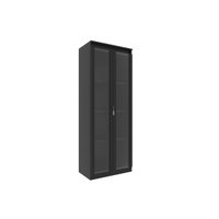 Cristaleira Sala Jantar ME-4189 c/ 2 Portas de Vidro e 3 Prateleiras Preto - Tecno Mobili