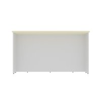 Bancada Ilha Cozinha PH 3069 Manhattan 200cm Branco/Cinza Argila - Herval