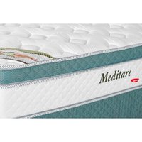 Cama Box Baú Solteiro: Colchão Molas Herval Ensacadas Meditare + Base CRC Corano White(88x188)