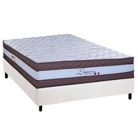 Conjunto Box Casal: Colchão Molas Paropas Ensacadas Legacy White + Base CRC Corano White (138x188)