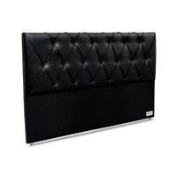 Painel de Cama Box Estofada 195 Murat Facto Black King 195 - Corano Preto - Ortobom
