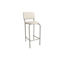 Banqueta Sala de Jantar Capri 1B715NK Aço 1 Un Niquel/ano Bege - Kappesberg