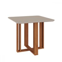 Mesa de Madeira Flora Cinamomo/Off White - Cimol