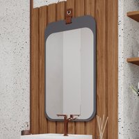 Espelho Decorativo Monet 100% Mdf Titanium - Mgm Móveis