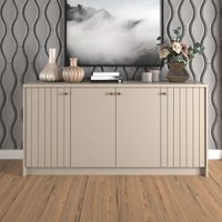 Balcão Buffet Lia 4 Portas 3 Prateleiras Off White - Cimol