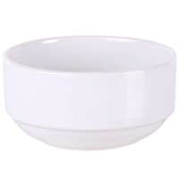 Tigela Bowl de Porcelana Branca 138ml Pequeno Tramontina Paola Empilhável Frutas Sobremesa Avulso