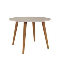 Mesa de Madeira Dani Madeira/Off White - Cimol
