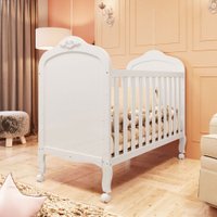 Berço Americano 3 em 1 Elô 100% Mdf Branco Brilho - Móveis Peroba