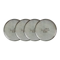 Jogo de Pratos Rasos Tramontina Churrasco Rustic 4 Peças em Porcelana