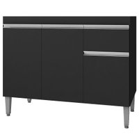 Balcao Para Pia Sem Tampo 95 cm Tatiane Preto REAJL Moveis