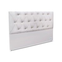 Painel de Cama Box Estofada 195 Murat Facto White King 195 - Corano Branco - Ortobom