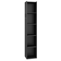 Estante Livreiro 4 Prateleiras 185X33 cm Janaina Preto REAJL Moveis