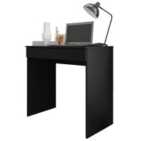 Mesa Para Computador Escrivaninha 1 Gaveta 80 cm Alexia Preto REAJL Moveis