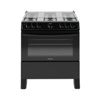 FOGAO ITATIAIA STAR NEW PISO 6 BOCAS PRETO MESA DE INOX BIVOLT (3700000474)