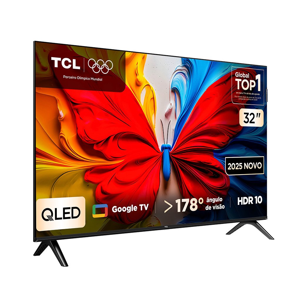 Tv TCL 32 Polegadas 32s5k Qled Smart Fhd Google Tv