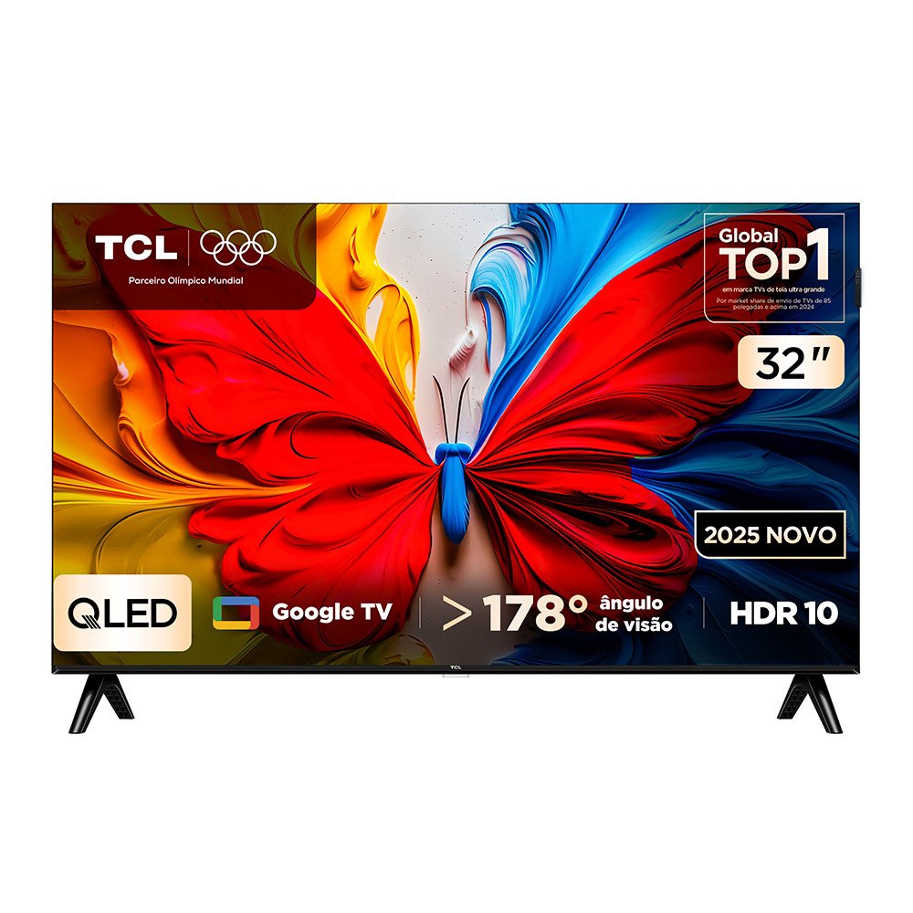Tv TCL 32 Polegadas 32s5k Qled Smart Fhd Google Tv
