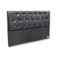 Painel de Cama Box Estofada 195 Murat Facto Gray King 195 - Corano Cinza - Ortobom