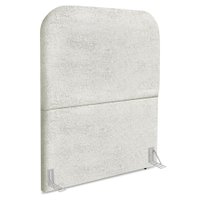 Cabeceira Solteiro 90 cm Com Frame Alana Boucle Cinza Claro Artte