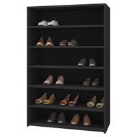 Sapateira Multiuso 72 cm 5 Prateleiras Lais Preto REAJL Moveis
