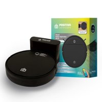 Smart Robô Aspirador Wi-Fi PRA90 Positivo Casa Inteligente - Varre/Aspira/Passa Pano/Volta à base