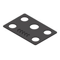 Vidro Preto para Cooktop 5 Bocas Terim