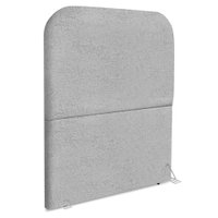 Cabeceira Solteiro 100 cm Com Frame Alana Boucle Cinza Artte