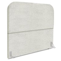 Cabeceira Queen 160 cm Com Frame Alana Boucle Cinza Claro Artte