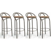 Banqueta de Cozinha Dublin 1B706 Kit 4 Un Bronze/Capuccino 31 - Kappesberg