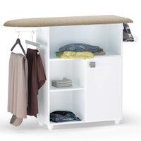 Tabua de Passar Roupa Mariana Com Balcao Branco REAJL Moveis