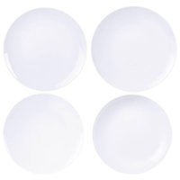 Aparelho de Jantar 24 Peças Tramontina Shopia Porcelana Branca Mesa Posta Jantar Almoço Sobremesa