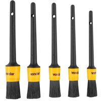 Kit 5 Pincéis Lavagem Limpeza Detalhamento Automotivo Vonder Estética Carro Moto