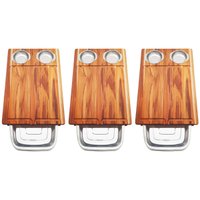 Kit 3 Tábuas de Carne com Bandeja Corte Servir Churrasco 44cm Stolf Cozinha Churrasqueiro