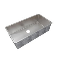 Cuba Mekal Reta LR80 em Aço Inox Escovado 80x40x23 cm com Válvula