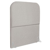 Cabeceira Solteiro 90 cm Com Frame Alana Linho Cinza Artte