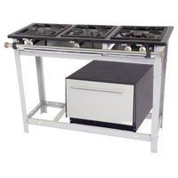 Fogão Venâncio Extra 3 Bocas 1 Dupla e com Forno E3d1f