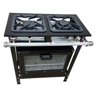 Fogão 2 Bocas Cefaz com Forno Linha Diamond Baixa Pressão CFZD-006