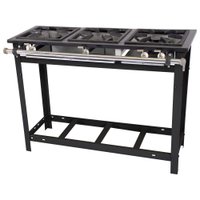 Fogão Venâncio Extra 3 Bocas 1 Dupla com Pé E3d1p