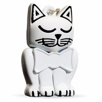 Chaveiro Chavecat Gatinho Branco de Lembrança Pet Memory