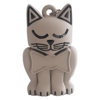 Chaveiro Chavecat Bege Emborrachado de Lembrança Pet Memory