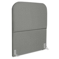 Cabeceira Solteiro 100 cm Com Frame Alana Linho Cinza Escuro Artte