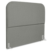 Cabeceira Casal 140 cm Com Frame Alana Linho Cinza Escuro Artte