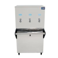 Bebedouro Industrial Coluna Knox 100L 2 Torneiras Geladas 1 Torneira Natural Inox (KX10-D NG 3T)