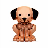 Relicário Porta Lembranças Rose Gold Cachorrinho Pet Memory