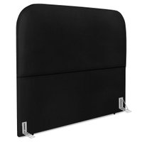 Cabeceira Casal 140 cm Com Frame Alana Corino Preto Artte