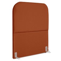 Cabeceira Solteiro 90 cm Com Frame Alana Suede Terracota Artte